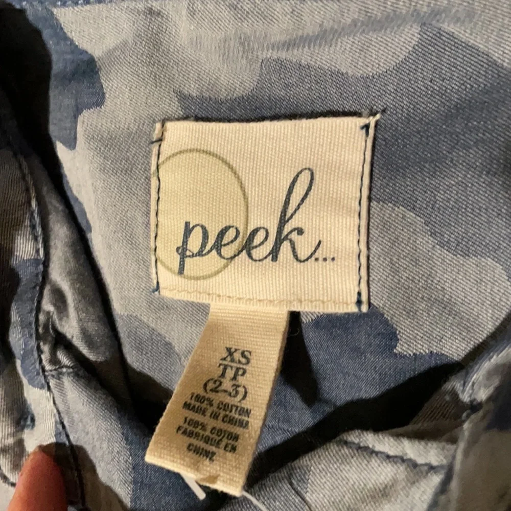 Peek Camo Button Front Shirt NWT - Picture 3 of 8